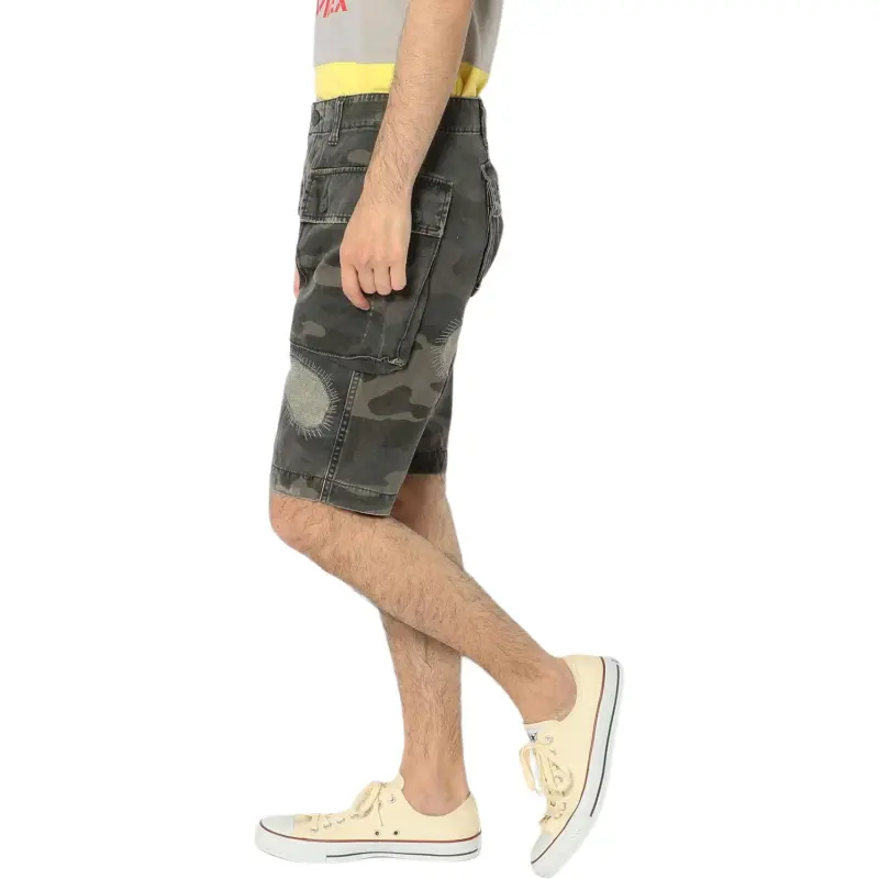 AVIREX Casual Shorts Men's Gray Camouflage-2