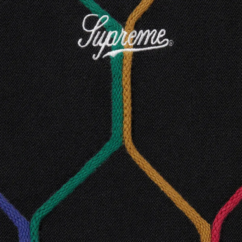 Supreme Hex Zip Up Polo-2