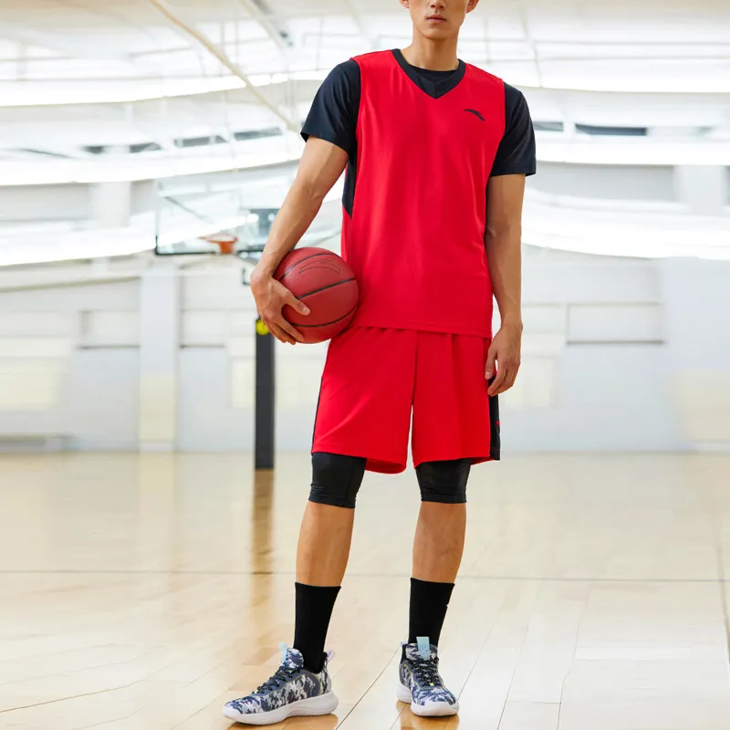 Anta Basketball Collection Basketball Suit Men's Classic Red-1
