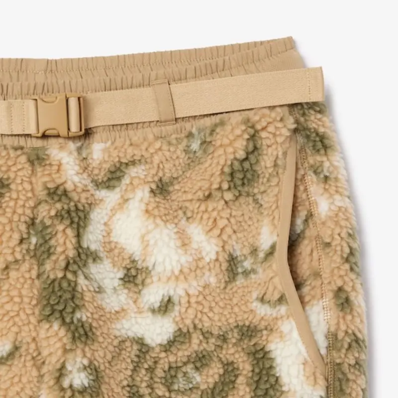 LACOSTE Knitted Sweatpants Men's Beige-4