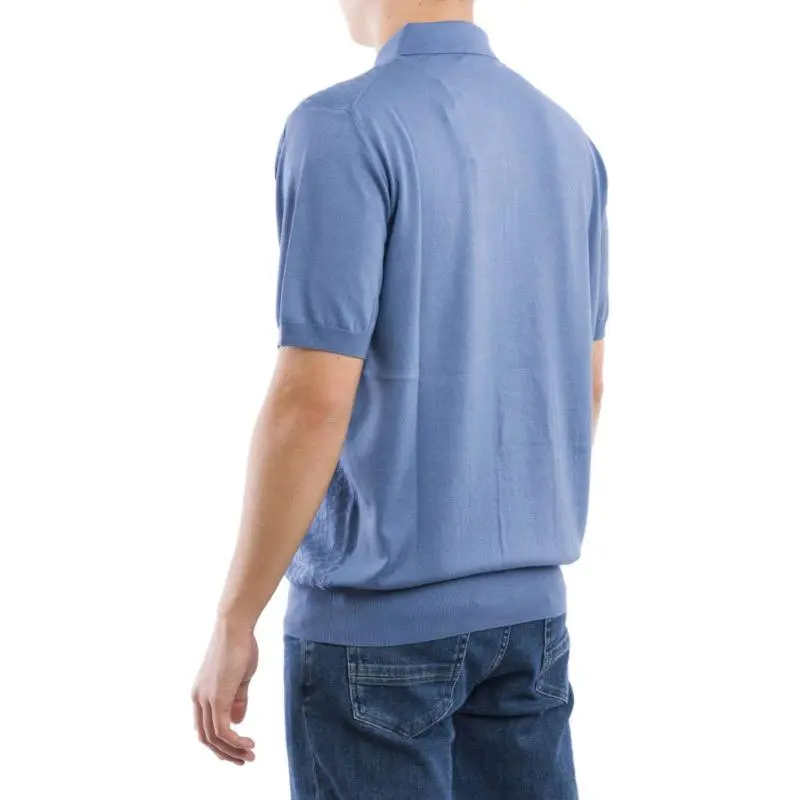 CORNELIANI Polo Shirt Men's Blue-3
