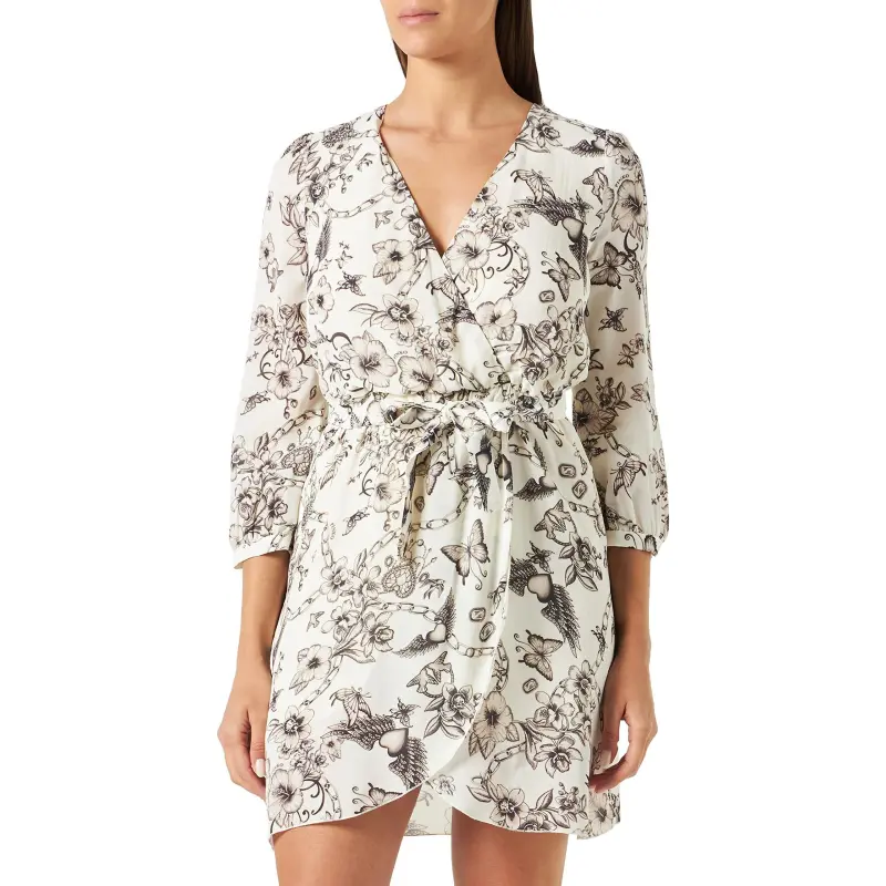 PINKO Tattoo print Wrap Minidress-2