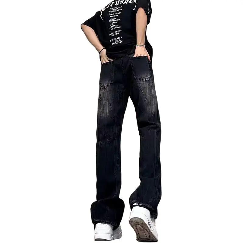 Concubine Zhu Jeans Unisex Black Gray-7