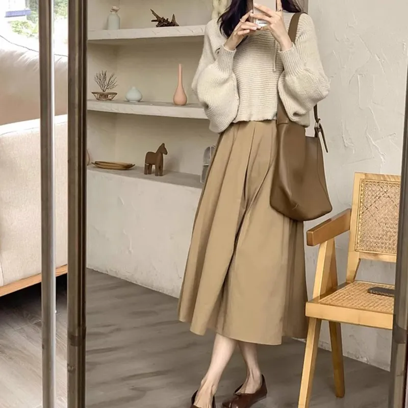 MRR&CO. Skirt Set Women's Coffee-2