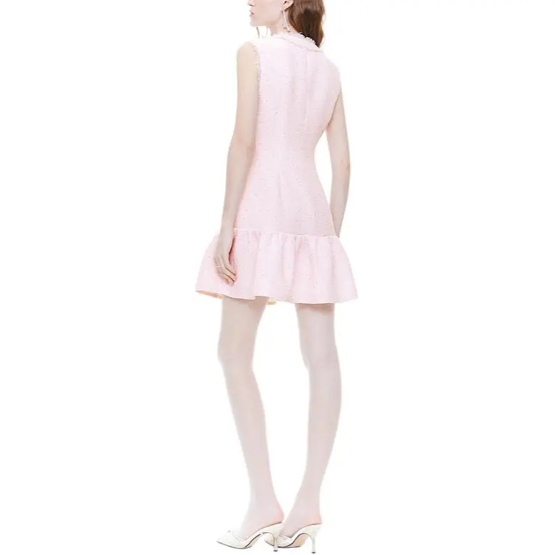 COCOON Sleeveless Dress Women's Pink-1