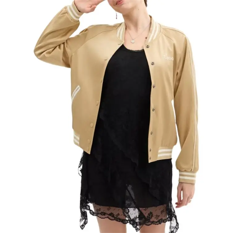 COACH Baseball Jacket Women's Light Umber-2