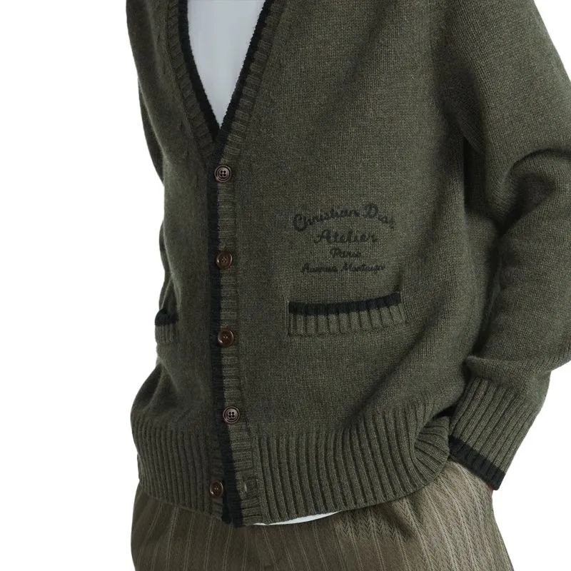DIOR SS23 Sweater Men's Olive Green-5
