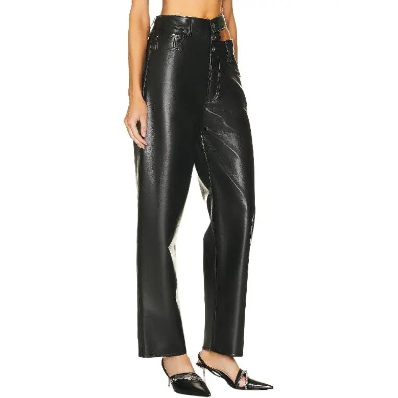 AGOLDE Broken Waistband Straight-leg Trousers-3