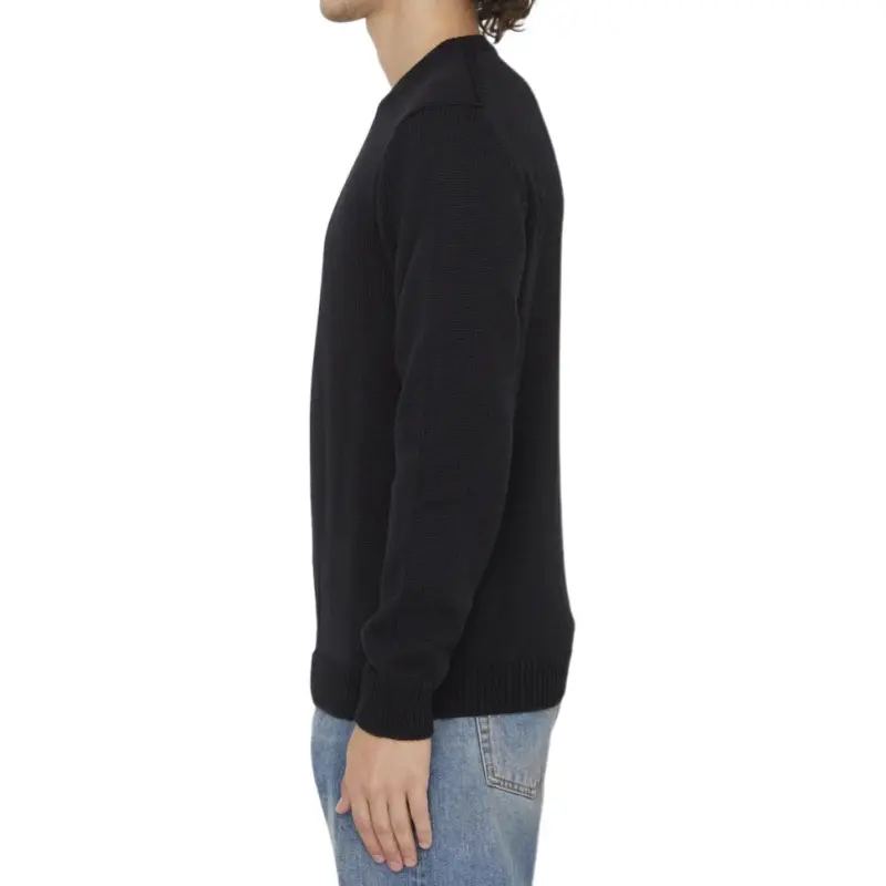 ROBERTO COLLINA Long Sleeved Crewneck Knitted Jumper-3