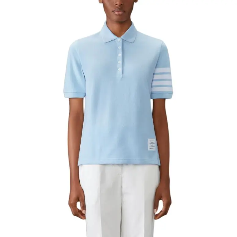 THOM BROWNE 4 Bar Piqué weave Polo Shirt-3