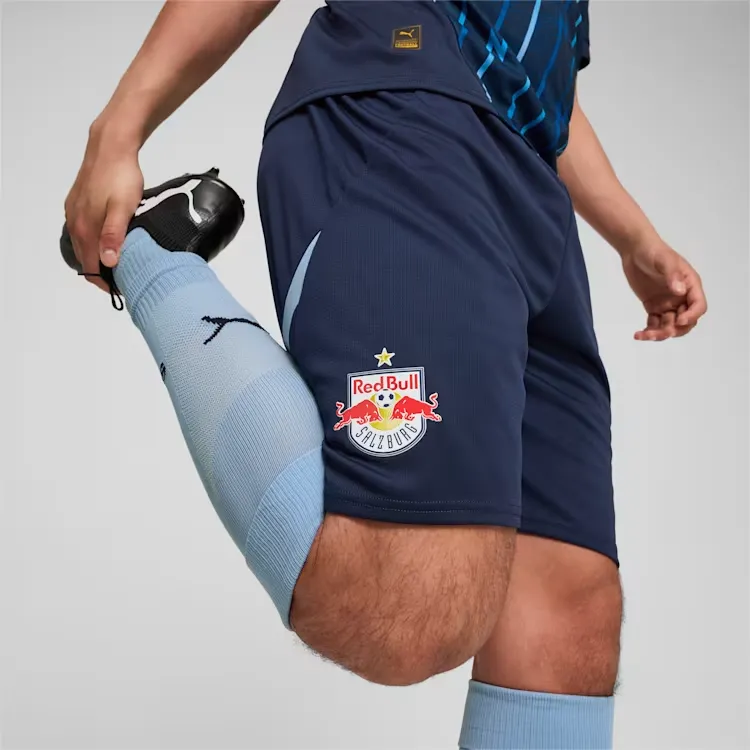PUMA FC Red Bull Salzburg SS24 Soccer Bottoms Men's Blue Red-5