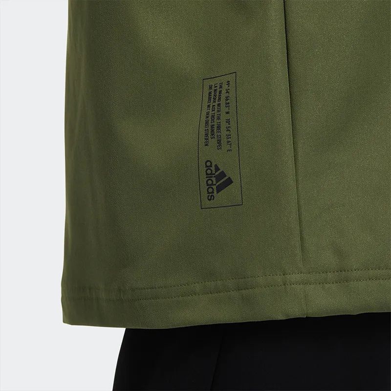 Adidas Tech Jkt Long Jacket Women's Army Green-5