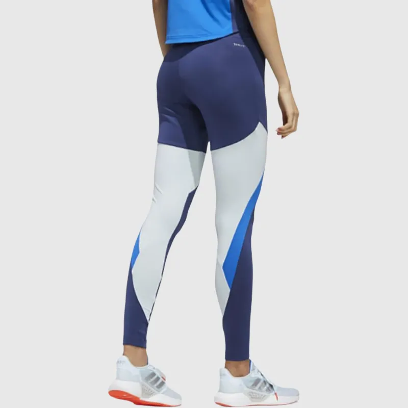 Adidas Colorblock Leggings Women's Blue-5