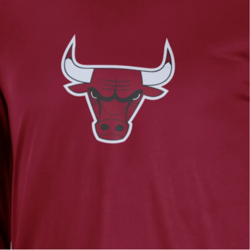 Nike Nba Chicago Bulls City Edition Dri fit Loose Fit Long Sleeve T shirt-2