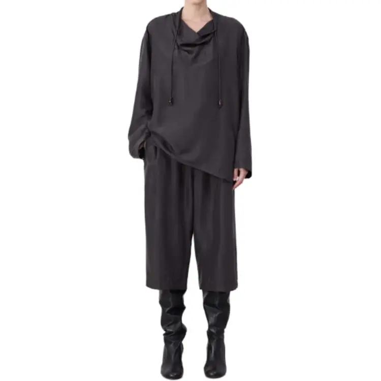 Lemaire Long Sleeved Drawstring Blouse-1