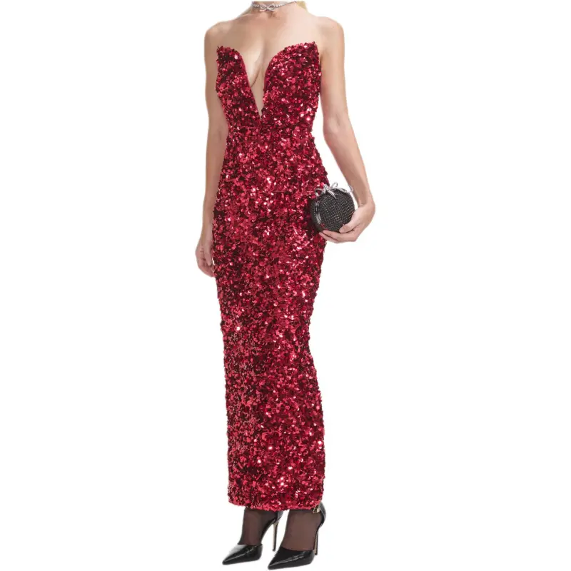 Self portrait 3D Sequin Midi Dress-2