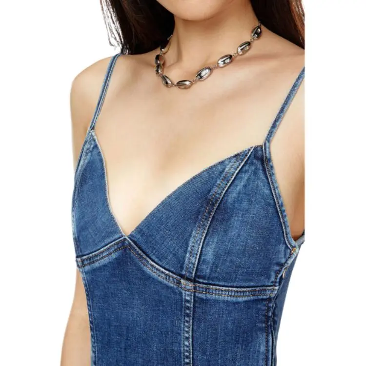 DIESEL De Fulvy Dress D Denim Midi Dress-3