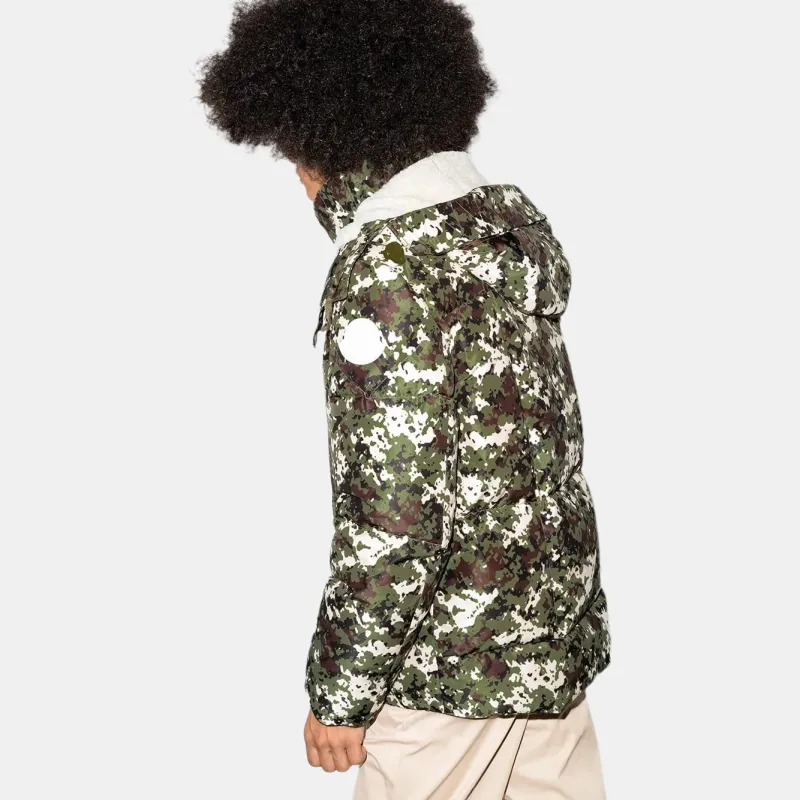 Moncler Blanc Camouflage print Down Jacket-2
