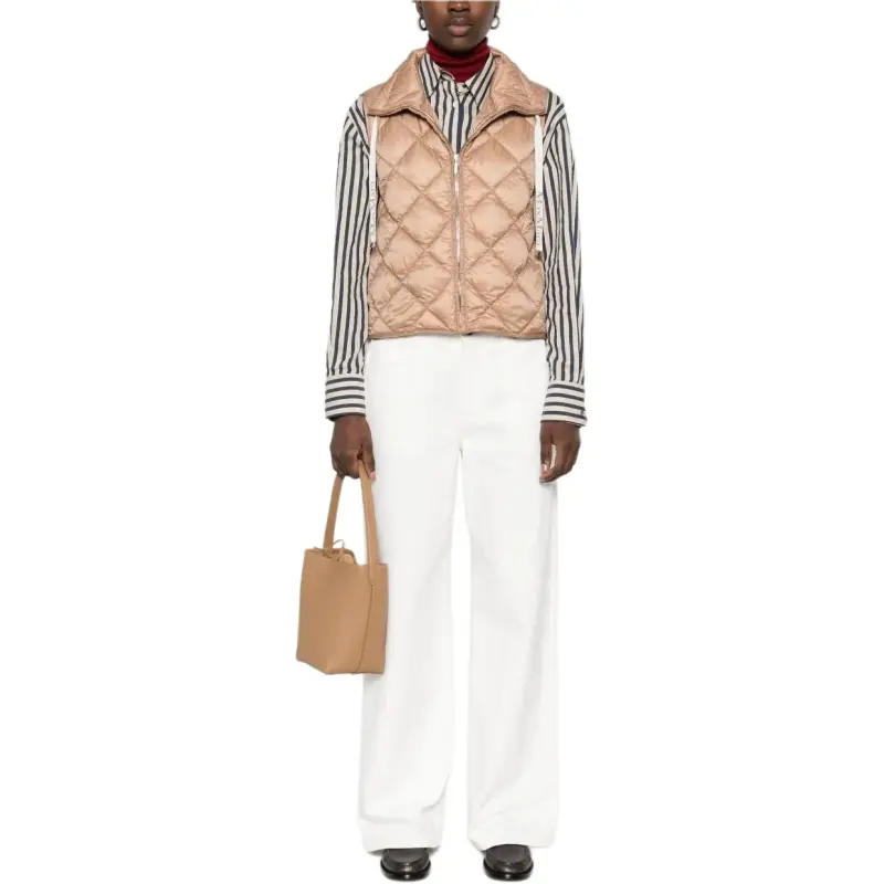 MAXMARA THE CUBE Tregic Zip Up Quilted Gilet-2