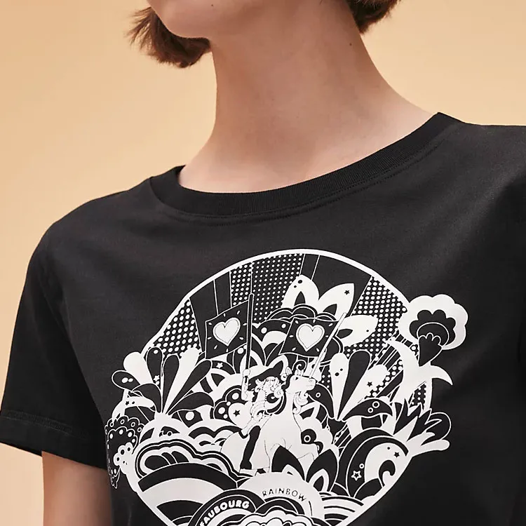 HERMES Regular T Shirt Women's Black-2