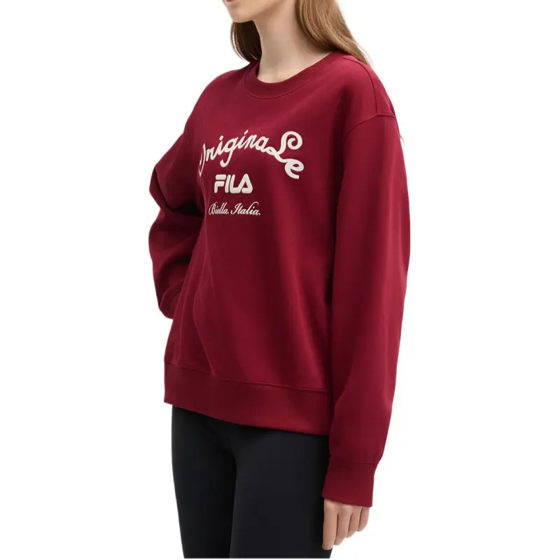 FILA Sweatshirt Women's Rose Burgundy-2