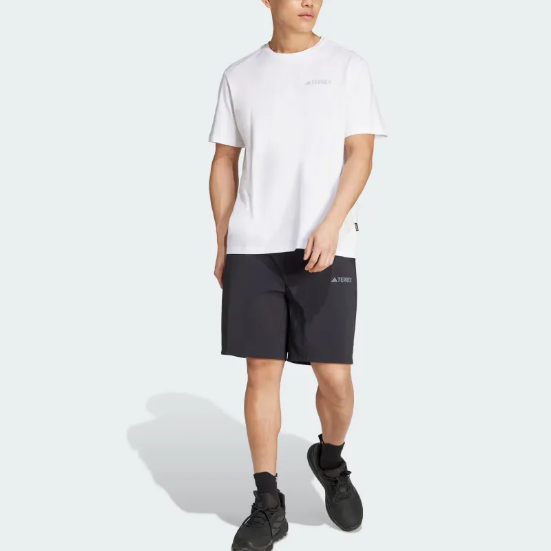 Adidas Terre SS25 POLYGIENE GRAPHIC T Shirt Men's White-1