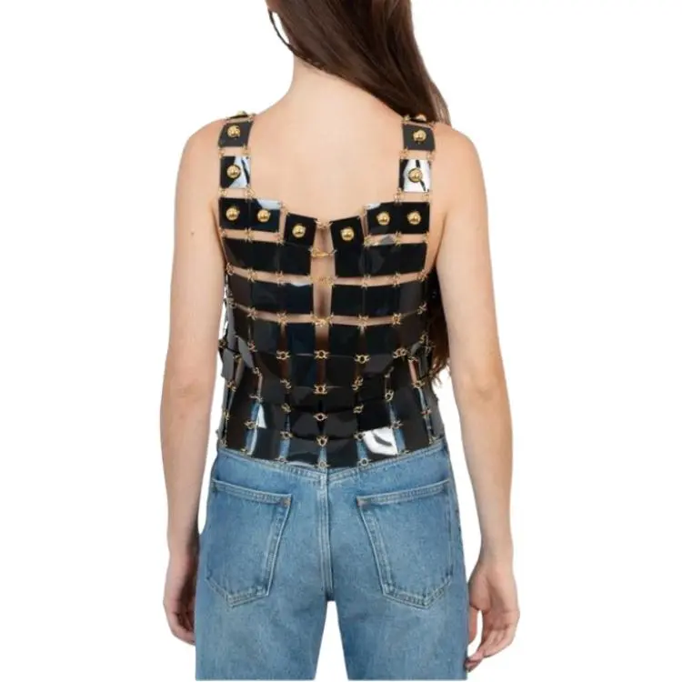 Paco Rabanne Tank Top Women's Silver-1