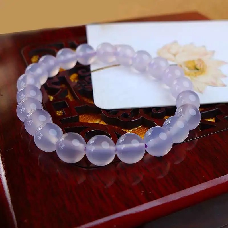 Grace Chalcedony Jade Bracelets Unisex-5