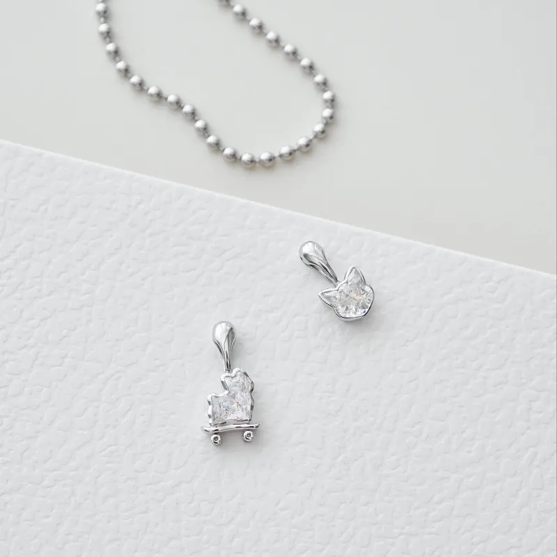 ICEWALD 18k Gold Diamonds Pendants Unisex Silver-2