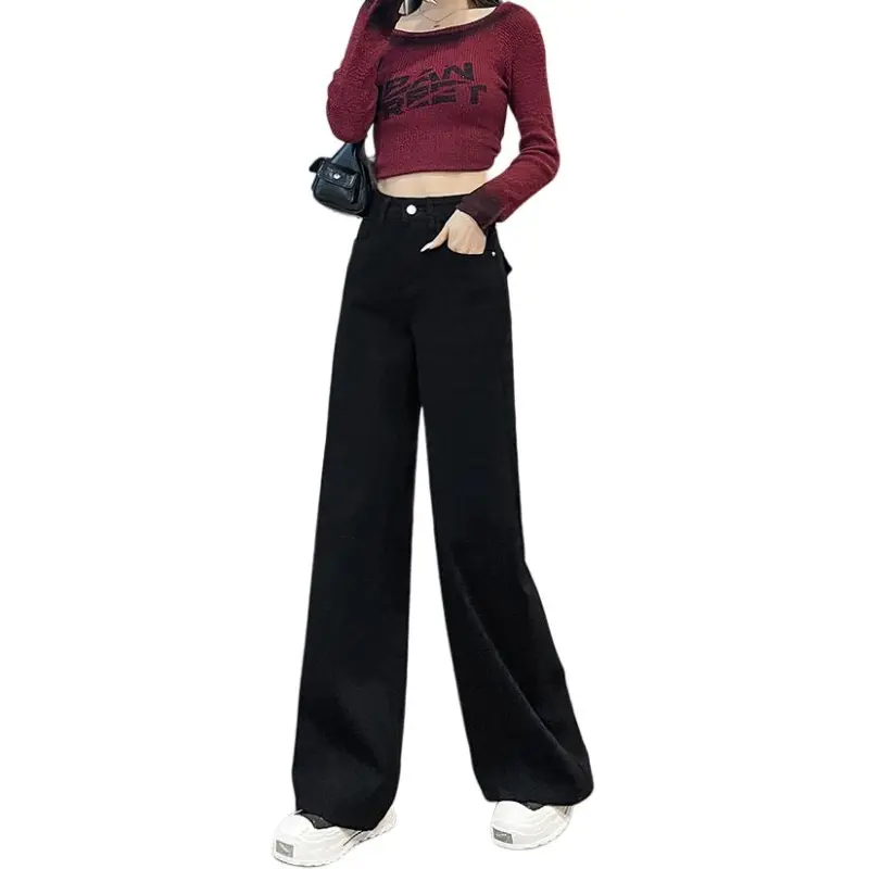 Concubine Zhu Jeans Women's Black-2