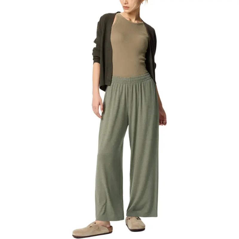 UNIQLO Casual Pants Women's Grass Green-1