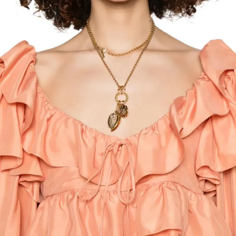 Chloé Ruffled Cropped Top-4
