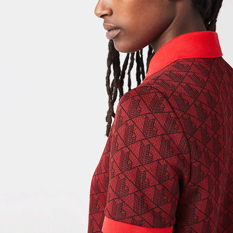 LACOSTE SS22 Dress Women's Dark Red-4