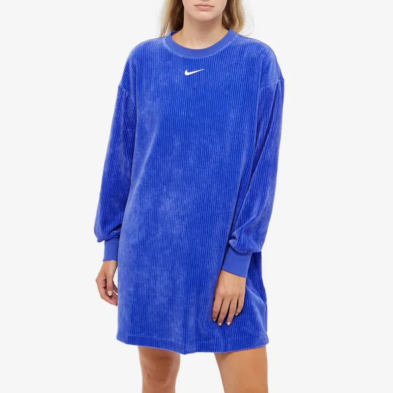 Nike Long-Sleeved Dresses Women's Blue-3