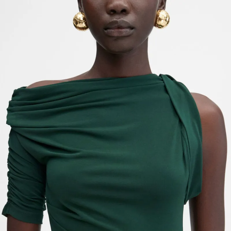 Jacquemus The Drapeado Midi Dress-4