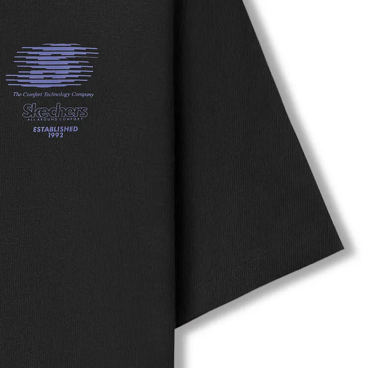 Skechers Sports Life Collection T Shirt Unisex Carbon Black-2