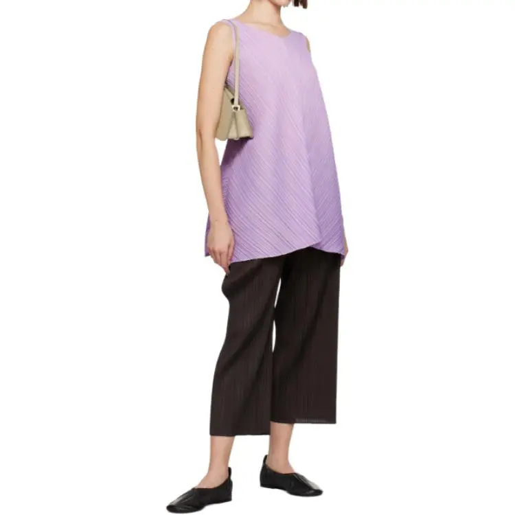 PLEATS PLEASE ISSEY MIYAKE T Shirt Women's Light Purple-1