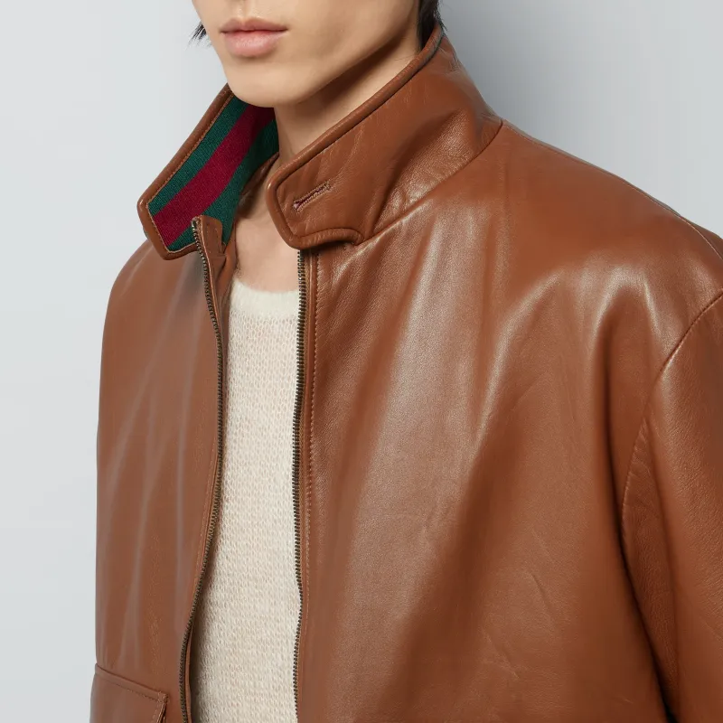 GUCCI Jackets & Coats Men's Brown-4