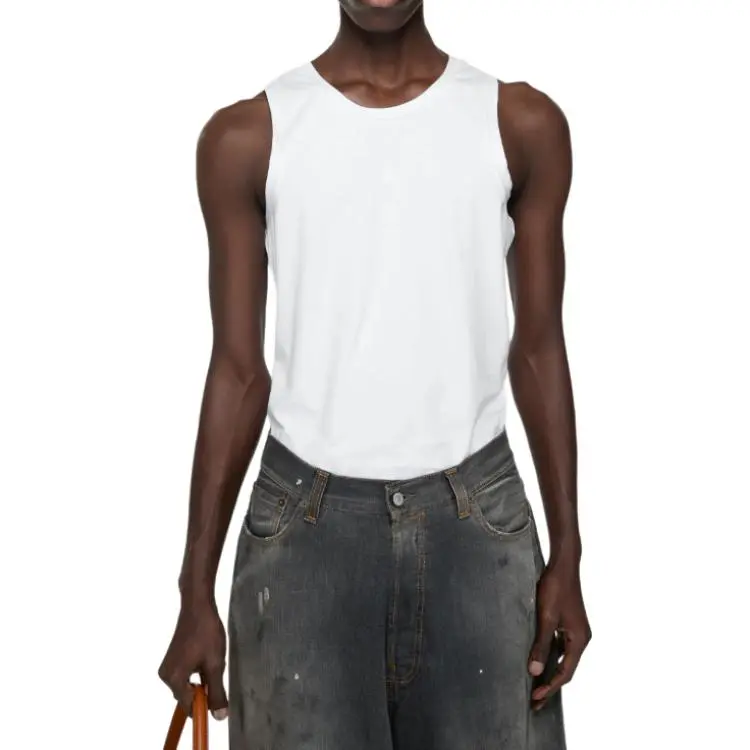 Acne Studios Logo Patch Jersey Tank Top-3