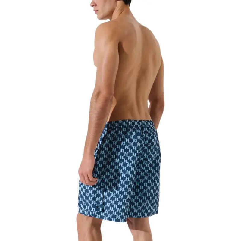 KARL LAGERFELD / Karl Lagerfeld Jeans Monogram pattern Swim Shorts-3