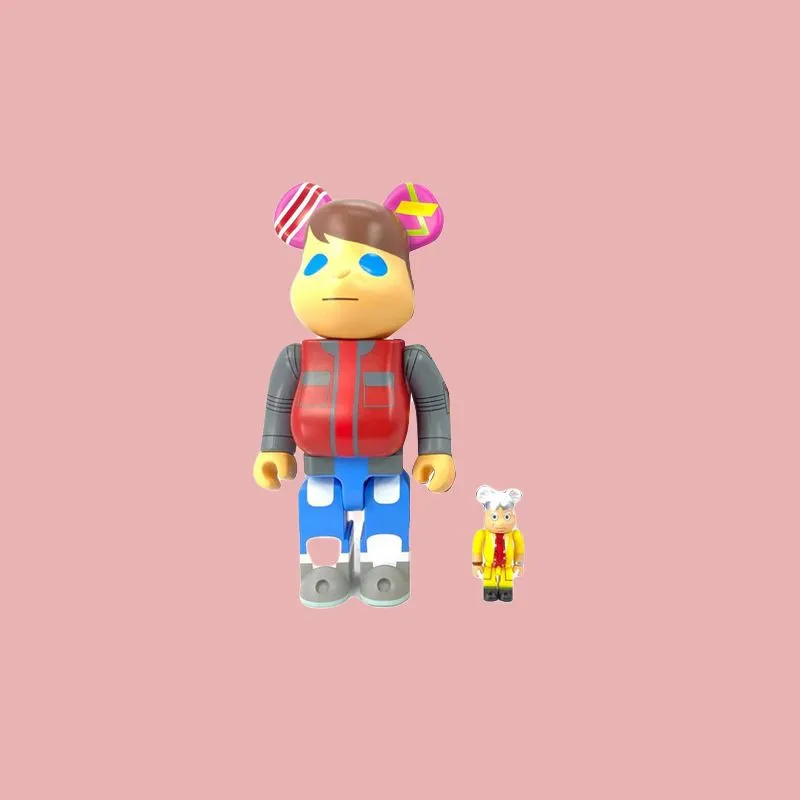 BE@RBRICK KaNo X Medicom Back To The Future Designer Con Marty And Doc-2