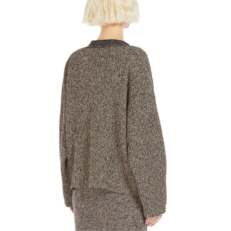 SportMax Buttoned V Neck Cardigan-4