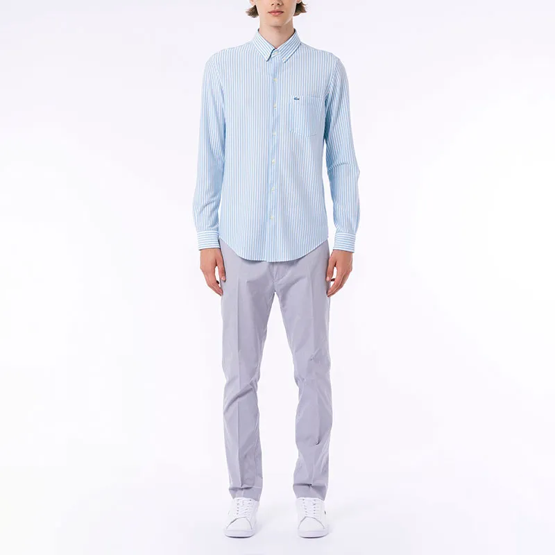 LACOSTE Shirts Men Light Blue-2