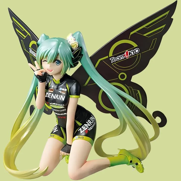 BANPRESTO Hatsune Miku Glass Factory Chronology Racing Future 2017 Team UKYO Support Bonus Gifts-2