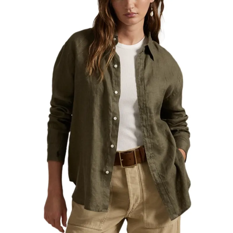 Polo Ralph Lauren Shirt Women's Olive Green-2