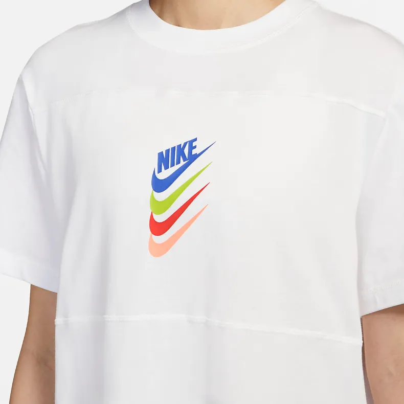 Nike Short Sleeved Dresses Women's White-3