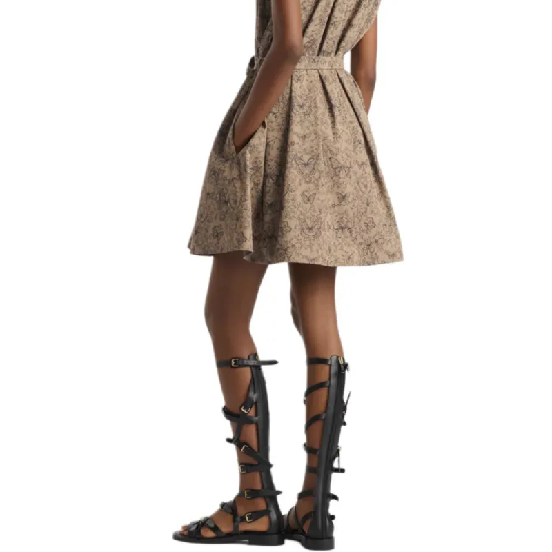 DIOR Sleeveless Dress Women's Beige-4