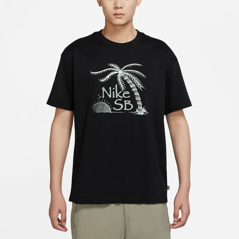 Nike SB Drop Shoulder Sleeve T-Shirt Men's Black-2