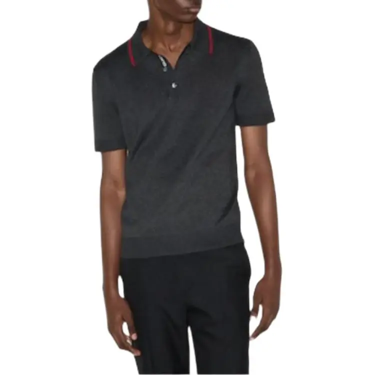 GUCCI Polo Shirt Men's Dark Gray-1