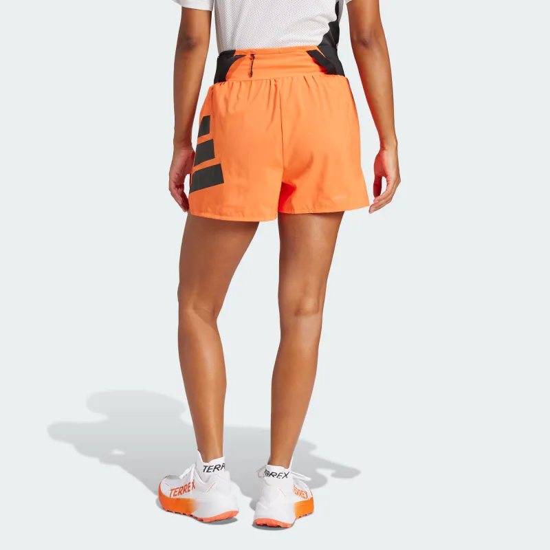 Adidas Terre XPERIOR Sports Shorts Women's Semi-Impact Orange/Black-3